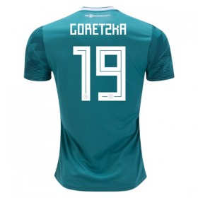 Camisolas de Futebol Alemanha Goretzka 19 Equipamento Alternativa Copa do Mundo 2018 Manga Curta